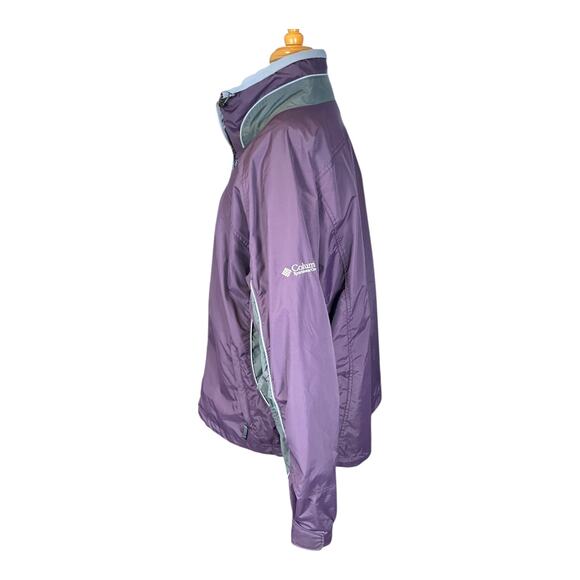 Columbia Sportswear Women’s XL Purple Nylon Jacket | Full Zip & Snap Winter Fall - Picture 4 of 13